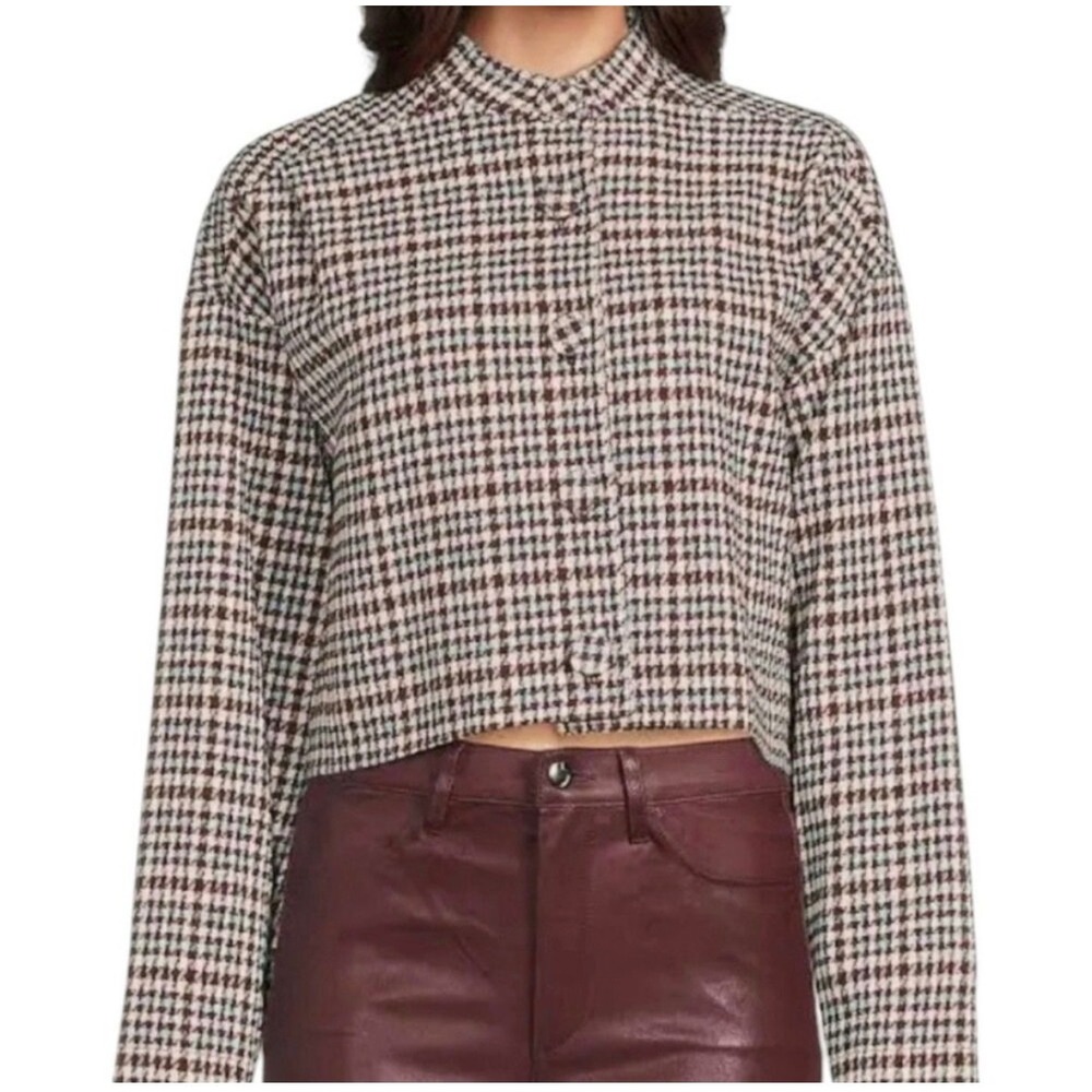 NWT Rebecca Taylor Techy Houndstooth Jacket / Size L / MSRP of $525! - Picture 4 of 9
